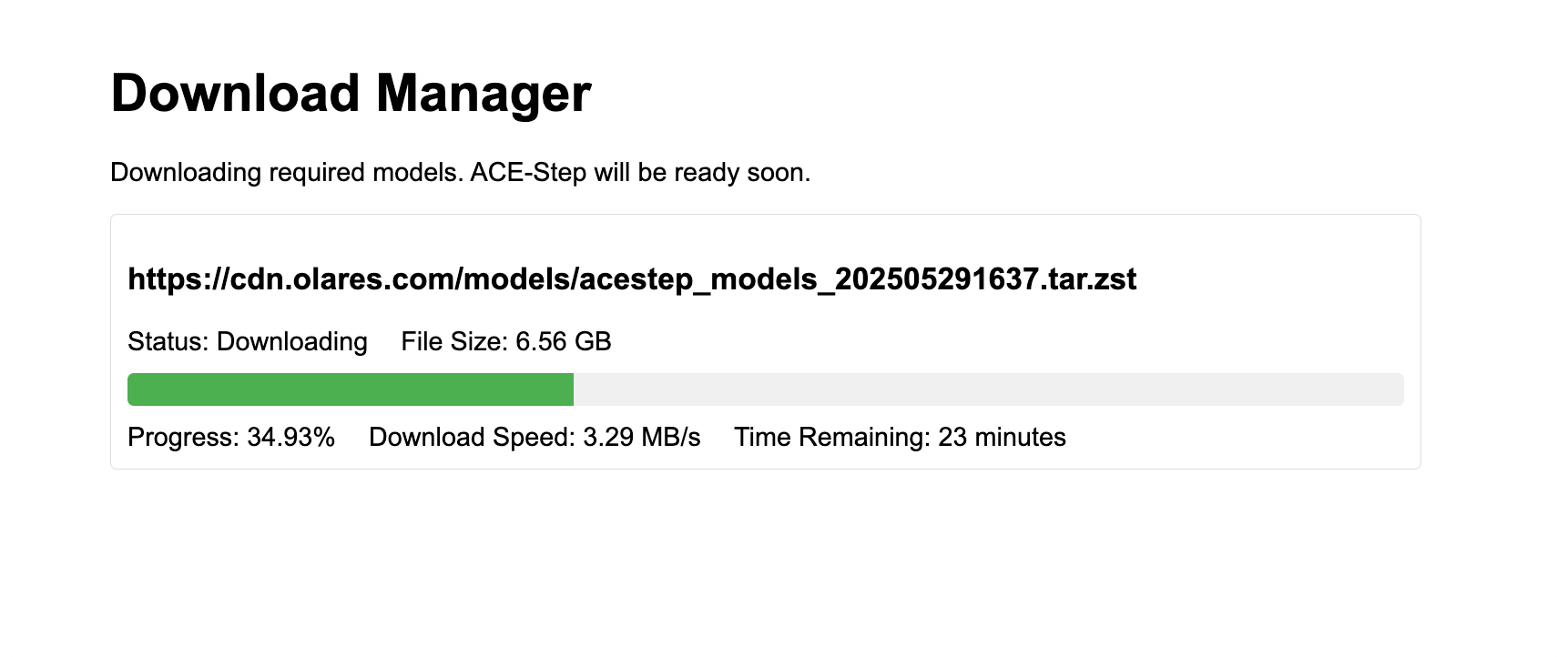 ACE-Step Download Manager