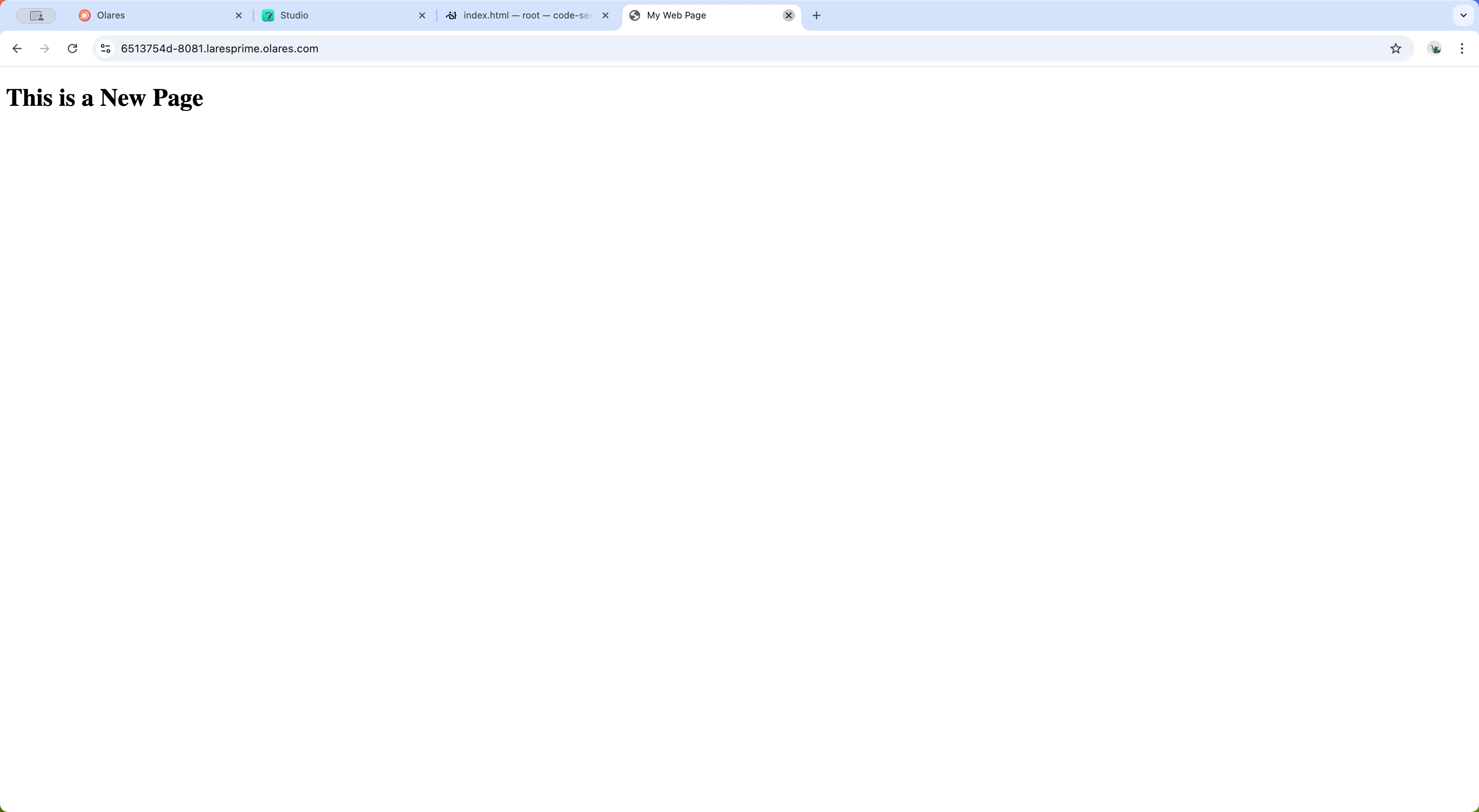 查看添加的网页