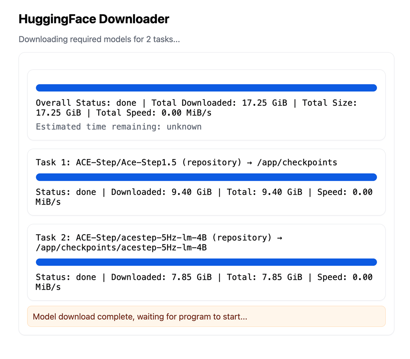 Download required models