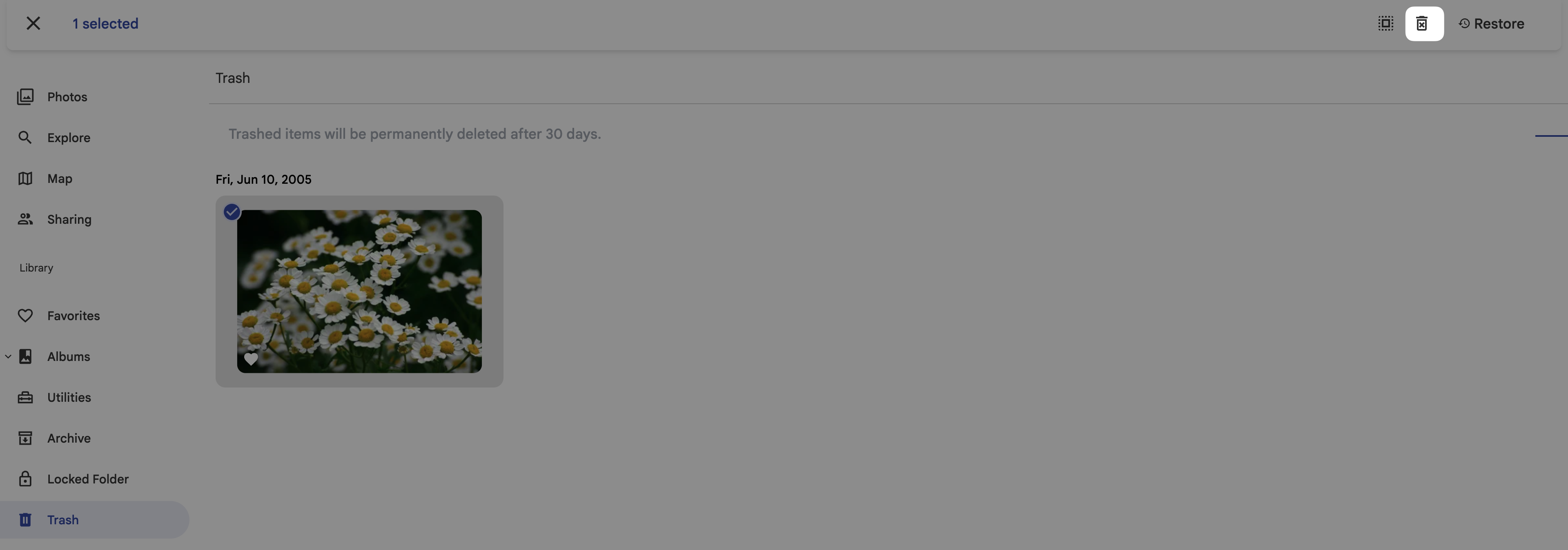 Permenently delete photos