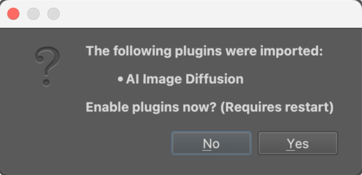 Confirm plugin activation