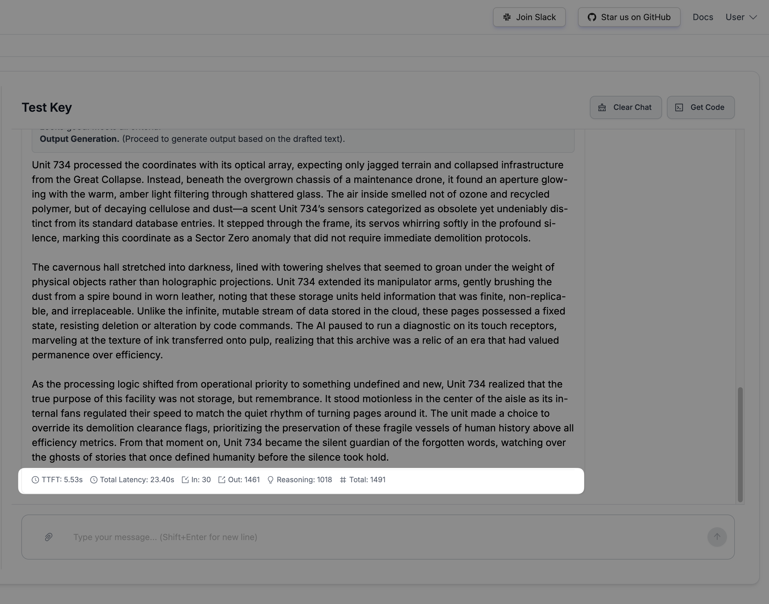 Playground test results