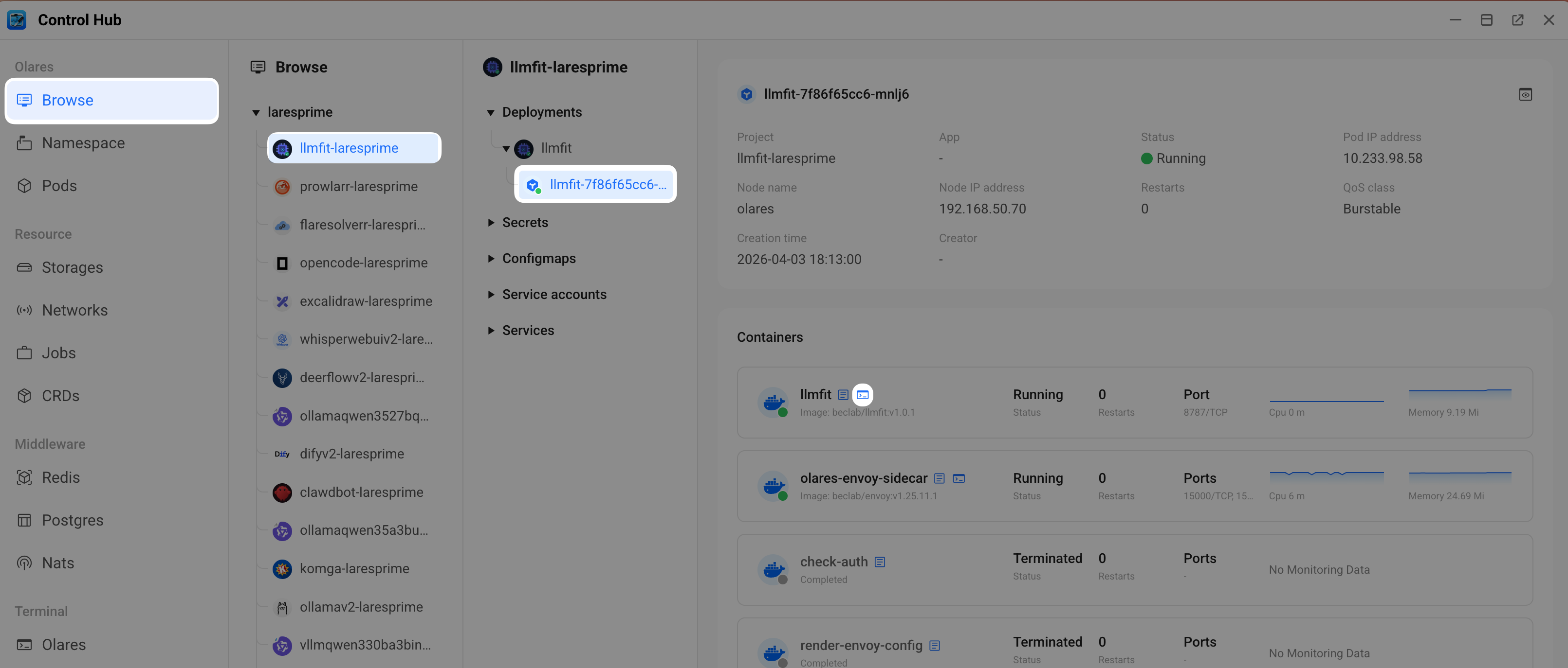 LLMFit container terminal