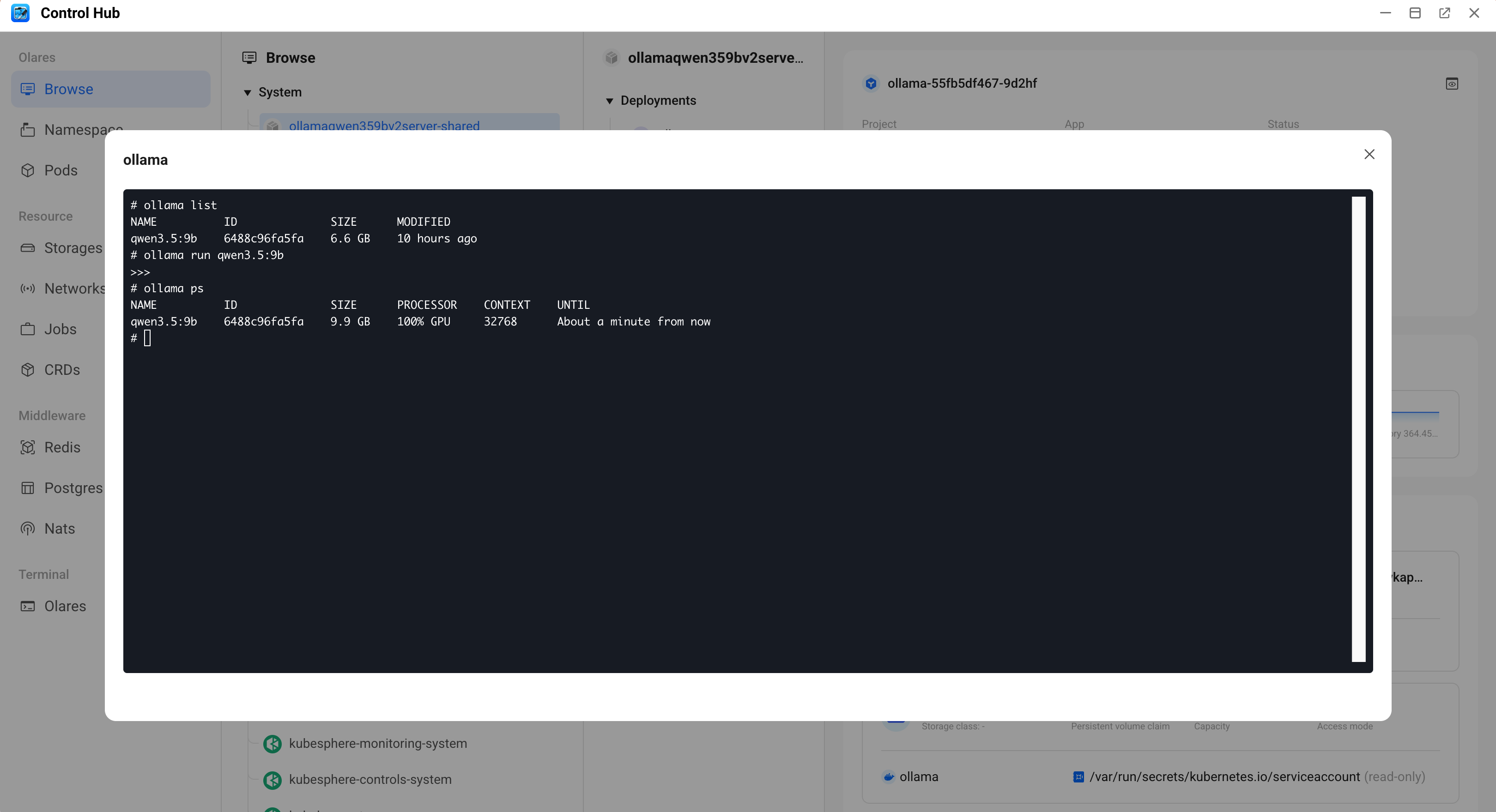 View model details in Control Hub