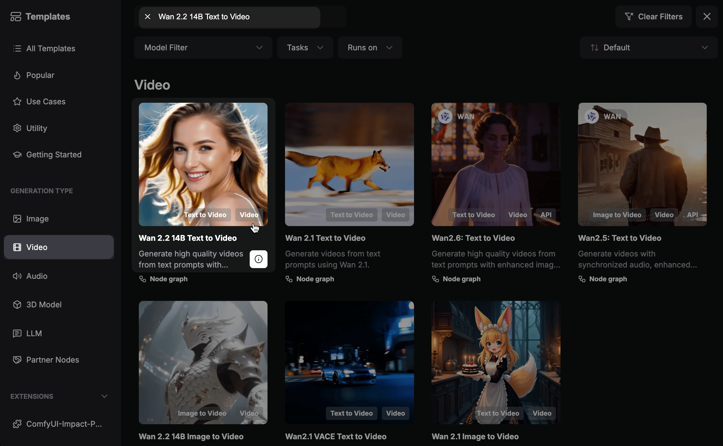 Open Wan 2.2 workflow
